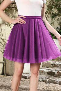 Women Short Puffy Soft Tulle Tutu Skirt Mini Tutu Dress Underskirt Petticoat for Party Dance and Special Occasions