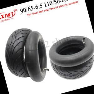 90/65-6.5 or 110/50-6.5 Front Rear Tyres for 47cc/49cc 2 Stroke Air Cooled Mini Pocket Bike Gas Electric Scooter