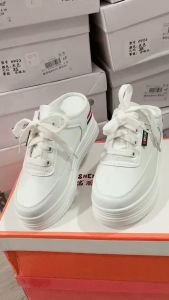 Giày Sục Tăng Chiều Cao Nữ Hoạ Tiết Kẻ Đế 7CM S590-2133