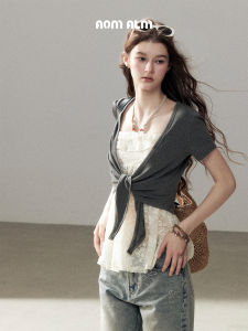 SHAOYEYAN | Pure Desire Lace Hollow Short Sleeve T-Shirt Set