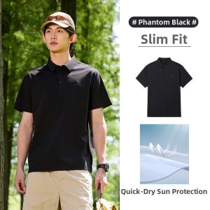 CAMEL | Moisture Wicking UV Protection Short Sleeve Polo Shirt