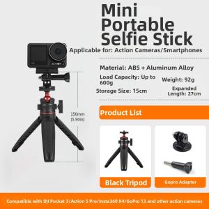 WEIDONGFANG | Mini Tripod Extendable Selfie Stick for Action Cameras