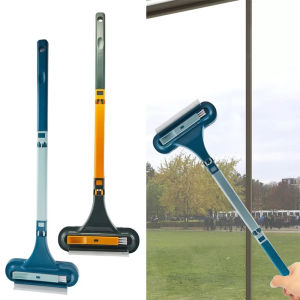 3 in 1 Window Mesh Screen Brush Window Cleaner Magic Broom Wiper Telescopic Long Handle Window Mop Squeegee Wiper Cleaning Tool