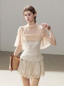 SHAOYEYAN | French Style Mesh Shawl Blouse Light Summer Wear