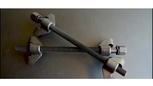2PCS 380MM Treker Perkeong Coil Spring Compressor Alat Pres Per Mobil Shock tSruts Spring Compressor Tool