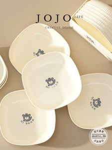 Luxurious Bone China Plate Dishwasher And Microwave Safe Elegant Design Home Dining Tableware by Mr Grocery