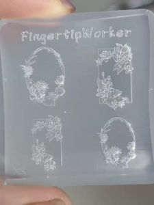 other | Artistic Nail Art Mold 3D Relief Flower Ring Sculpture Transparent Silicone Tool Essential for Nail Artists Nail Accents