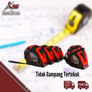 K55 Meteran Tukang Bangunan Rol Tarik 3M 5M 7.5M 10M Satuan Ecer Fengshui Measuring Tape