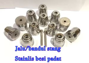 Jalu Stang Stainlis Krom Isi 2pc Jalu Stang Besi Stainlis Padat Universal All Motor Jalu Stang Pcx HArga Sepasang Realpict Dan Vidio