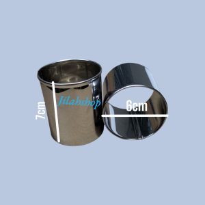 Ring Burger DM 6CM TINGGI 5*6*7CM  Small Round Mousse Ring Baking Cake Stainless Steel Biscuit Mold Cake Mold Tools