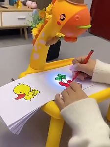 Kids Projector Drawing Table 儿童绘画投影桌宝宝学习早教 Early Education Baby Draw Paint Color Book  Permainan Budak Meja Melukis Warna Belajar Anak Lukis Toddler Children Painting Board