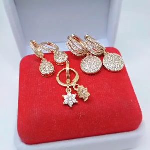 Anting Wanita Aksesoris Fashion Awet Tahan Lama Anti Karat Cocok Untuk Harian