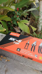 CASTA 5PCS/SET Gunting Pemangkas Taman Set Alat Pemangkas Stainless Steel Gunting Buah Gunting Kuat Gergaji Lipat Gergaji Ekor Ayam Gunting Pangkas Tanaman