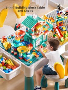 Hui Cheng Toys | Multifunction Large Particle Building Blocks Table Intelligence Development Toy
