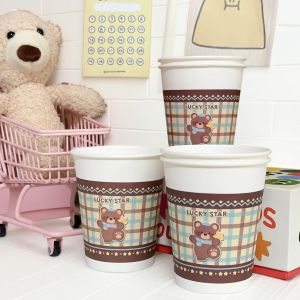 Thickened Disposable Paper Cups 250ml for Office Drinking And Beverage Use Home Use Soy Milk Cups Suitable for Various Occasions