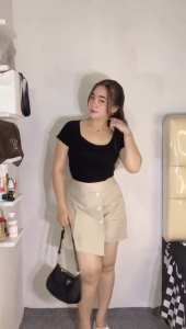 Korean Mini Skirt - KRS067 Rok Celana Wanita Terbaru Ukuran MLXL Celana Rok Pendek Bahan Twill