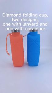 กระบอกน้ำพับได้ ซิลิโคน 700ml ขวดน้ำพับได้ กระบอกน้ำสำหรับออกกำลังกาย - 700ml