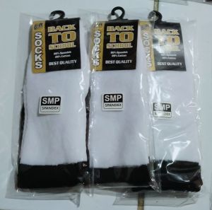 grosir 1 lusin kaos kaki sekolah / 6 pasang kaos kaki sekolah hitam putih SD SMP SMA