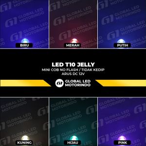 WERACE Lampu LED Sen Senja T10 Jelly Mini COB No Flash Tidak Kedip