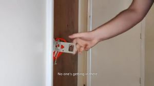 [KP21224] Chốt Khóa Cửa An Toàn Di Động Chống Trộm Cho Khách Sạn
