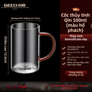 GEDO | Cốc Kính Dung Lượng Lớn Chống Nhiệt