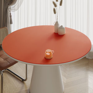 แผ่นรองโต๊ะหนังดูแพงผ้าปูโต๊ะทรงกลมสีล้วนแผ่นปูโต๊ะอาหารทรงกลมเล็กๆผ้าปูโต๊ะน้ำชาแผ่นรองโต๊ะกลมกันน้ำไม่ต้องซัก