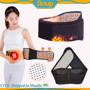 Adjustable Self-Heating Magnetic Therapy Lumbar Waist Belt Black Belt Lumbar Support