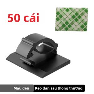Giáng Sinh Dụng Cụ Tổ Chức Cáp Kẹp 10/50/100 Chiếc Nhựa Dính Móc Dây Cuốn Gọn Giá Đỡ Cho Văn Phòng Nhà Quản Lý Cáp Máy Trạm