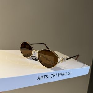 2024 New Arrival Oval Vintage Sunglasses Womens Fashion Square round Face Y2g Sunglasses Mens Fashion Retro Ins Style