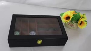 Luxury 6+3 Slots Handmade Watch Sunglass Organizer Time Box for Watch Holding Mul Tifunctional and Effective Storage Holiday Gif