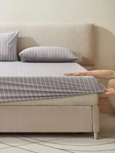 Mercury | High-Quality 60s Washed Cotton Mattress Protector for Single/Double Bed