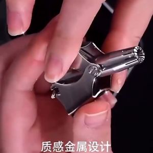 Nose Trimmer for Men Stainless Steel Manual Trimmer for Nose Vibrissa Razor Shaver Washable Nose Ear Hair Trimmer Care T