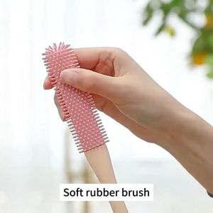 Toe Seam Scrub Brush Foot Scrubner Exfoliating Foot Crack Relief Scrubber Silicone Cleaning Brush Foot Care Tools 洗脚刷