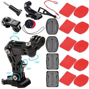 Motorcycle Helmet Kit for GoPro Hero 11 10 9 8 7 Action Camera Accessories Set Chin Mount Bracket Bike Chin Mount For Go Pro