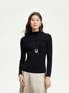 Vero Moda | Áo Sweater Cổ Trung Dáng Ôm Elegance Đa Năng Mùa Thu Mới