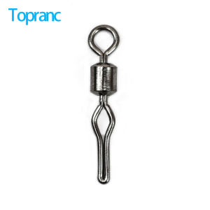 Topranc Fishing Connector Fishing Swivel Rolling Ring Accessories 50Pcs Fishing Lure Connector Tackle
