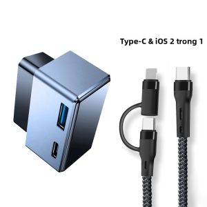 Bộ Chuyển Đổi Sạc OBD Bằng Nhôm Cổng USB Type-C PD 18W Bộ Chia Nguồn Cho Tesla Model 3 Y 2020-2024 Highland 2026 - Trạm Sạc Xe Điện