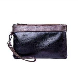 Tas Handbag Clutch /Handbag PU Leather Navy/Classic Premium /Tas Tangan Import Pria dan wanita
