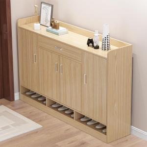 TENGYAGAO | Dustproof Storage Wooden-Color Shoe Cabinet
