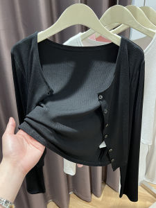 Áo Len Cardigan Dệt Kim Ice Silk Màu Xám Cho Nữ Áo Khoác Ngoài Mùa Hè Chống Nắng Áo Ngắn Áo Khoác Ngoài Mỏng Kiểu Dáng Thường Ngày Chất Liệu Polyester