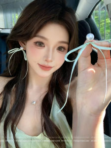 Ballet Summer Fairy Butterfly Knot Sash Pearl Womens Earrings Unique Sweet Ear Jewelry Korean Style Fresh out Fashion Accessories