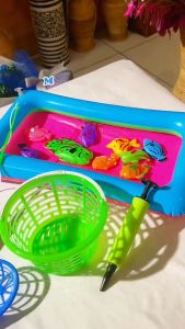 Mainan Anak Edukasi Pancingan Ikan + Kolam Pompa & Keranjang SS 1391