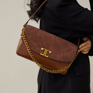 Elegant Underarm Crossbody Bag for Women Retro Design Spring 2025 Fashionable Single Shoulder Satchel Handbag Quality Leather