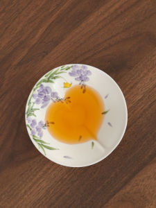PUQI | Hand-Painted Wisteria Heart Shape Personal Cup