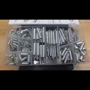【Local Warehouse】200PCS Spring Assortment Set Zinc Spring Galvanized Spring Set Plated Compression Extension Springs For Repairs Coil Spring Tension Spring Pressure Kit Springs Assortment Set