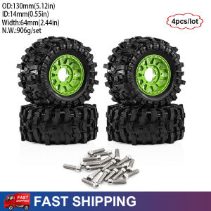 4PCS New 2.8" RC Monster Truck High Grip Big Tires & Wheels for 1/10 Traxxas Stampede Tamiya HPI Kyosho Arrma MJX Upgrade Parts
