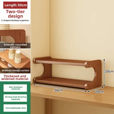 YONGJUE | Small Desk Bookshelf Multiple Tiers