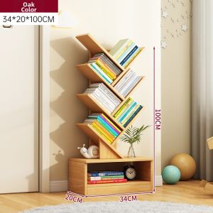 Tree-Shaped Multi-Layer Creative Narrow Bookshelf