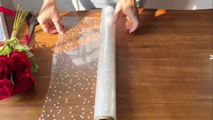 1 Cuộn Giấy Bao Bì Cellophane Trong Suốt Cho Đồ Thủ Công DIY Gói Quà Đồ Ăn Nhẹ & Hoa Đồ Dùng Cho Đám Cưới Chiều Rộng 15Cm