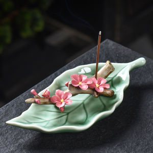 Gốm Sứ Handmade Hoa Đào Lư Hương Nhẫn Khói Thu Nhỏ Sáng Tạo Để Sử Dụng Tại Nhà Thích Hợp Cho Lễ Trà